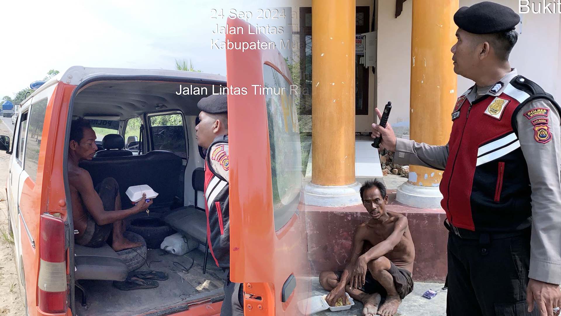Polisi Amankan ODGJ yang Resahkan Pengendara di Muaro Jambi!