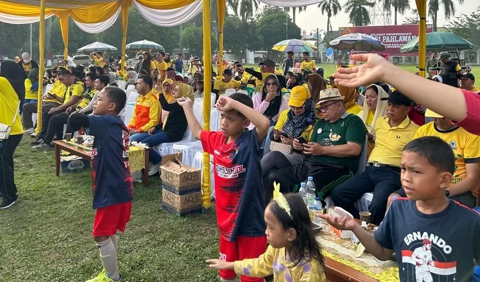 Antusiasme Tinggi! Golkar Jambi Gelar Senam Pecahkan Rekor MURI