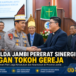 Kapolda Jambi Perkuat Sinergi dengan Tokoh Gereja